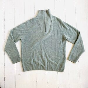 Men’s Vince 1/4 zip cashmere wool sweater